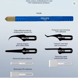 RELIFE TK5 8-in-1 Präzisions-Klingenset – Multifunktionswerkzeug für IC-, CPU- & Mainboard-Reparatur