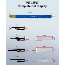 RELIFE TK5 8-in-1 Präzisions-Klingenset – Multifunktionswerkzeug für IC-, CPU- & Mainboard-Reparatur