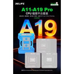 RELIFE RL-044 Chip-Reballing Schablone für A19 Pro iPhone 17 / 17 Pro / 17 Pro Max / Air / iPad mini 8