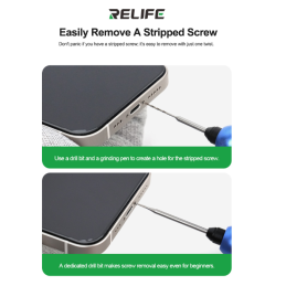 RELIFE TX1 Schrauben-Ausdreher Bohrer-Set für beschädigte festsitzende rostige Schrauben