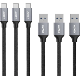 USB to C von Aukey 3er Pack