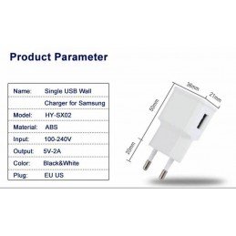 HW-SX02 Ladegerät für Samsung 2A Schwarz