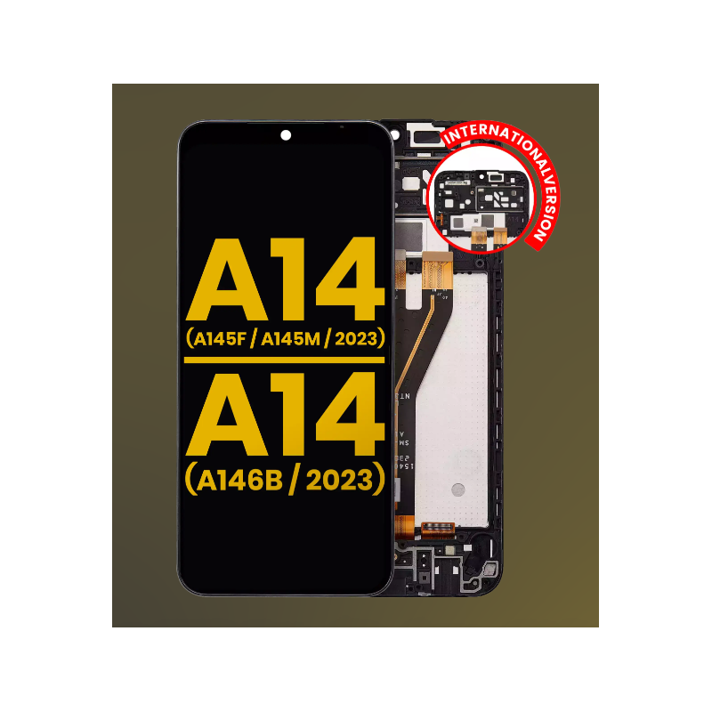 Display für Samsung Galaxy A14 4G (A145F) / A14 5G (A146B) Refurbished mit Rahmen