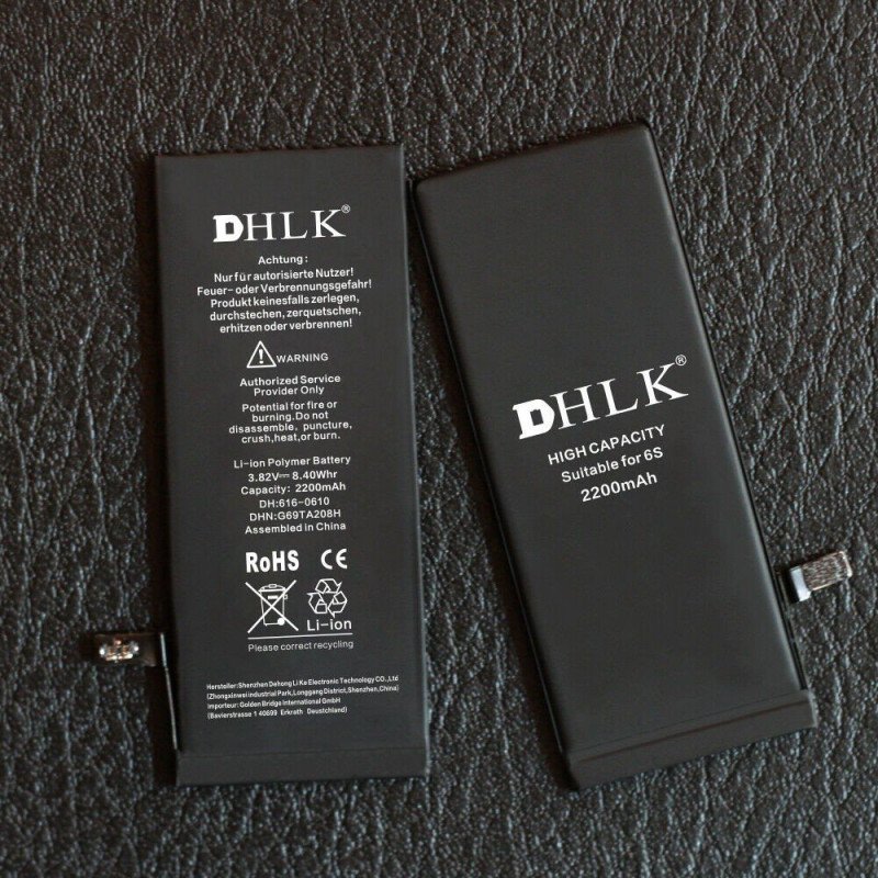 DHLK Akku für iPhone 6S, 2.200 mAh (hohe Kapazität)