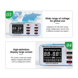 Sunshine RELIFE RL-304S Multifunktionale 8-Port Ladestation