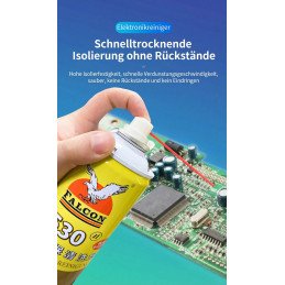 24* Falcon530 Reiniger Contact Cleaner Spray 550ml + Sunshine Tuch / Wipe 400 Stk.