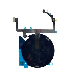 Blitzlicht Flex + NFC Wireless Chargning Induktionsspule mit oberem Mikrofon Chip für iPhone 14 Plus