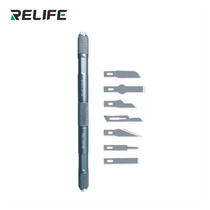 Sunshine RELIFE RL-101B Skalpell 8in1 Reparatur Messer Skalpell Metall Präzisionsmesser Klinge wechselbar