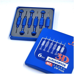 3D Schraubendreher Set 6-tlg No.8168