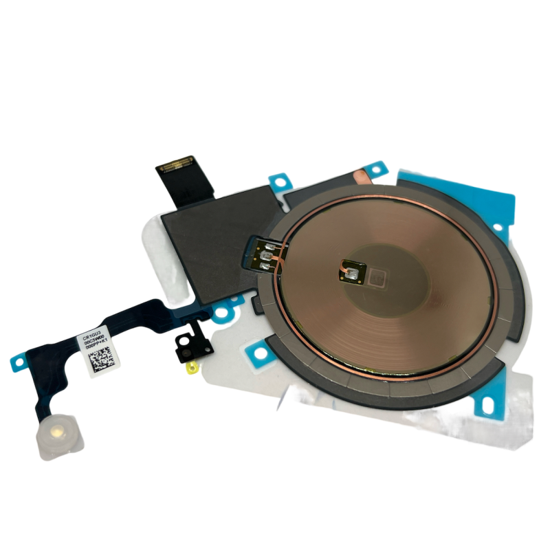 Blitzlicht Flex + NFC Wireless Chargning Induktionsspule mit oberem Mikrofon Chip für iPhone 15