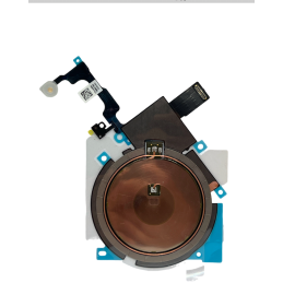 Blitzlicht Flex + NFC Wireless Chargning Induktionsspule mit oberem Mikrofon Chip für iPhone 15 Plus