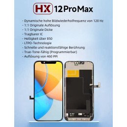HX Soft OLED Display für iPhone 12 Pro Max - 120 Hz