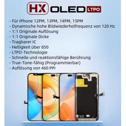 HX Soft OLED Display für iPhone 14 Pro Max - 120 Hz
