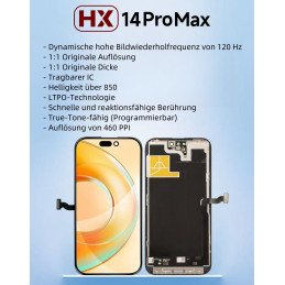 HX Soft OLED Display für iPhone 14 Pro Max - 120 Hz