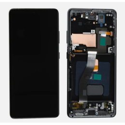 Display für Samsung Galaxy S21 Ultra/G998 Soft OLED mit Rahmen