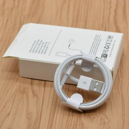 Ladekabel 1m USB-Lightning 12W Weiß mit Verpakcung