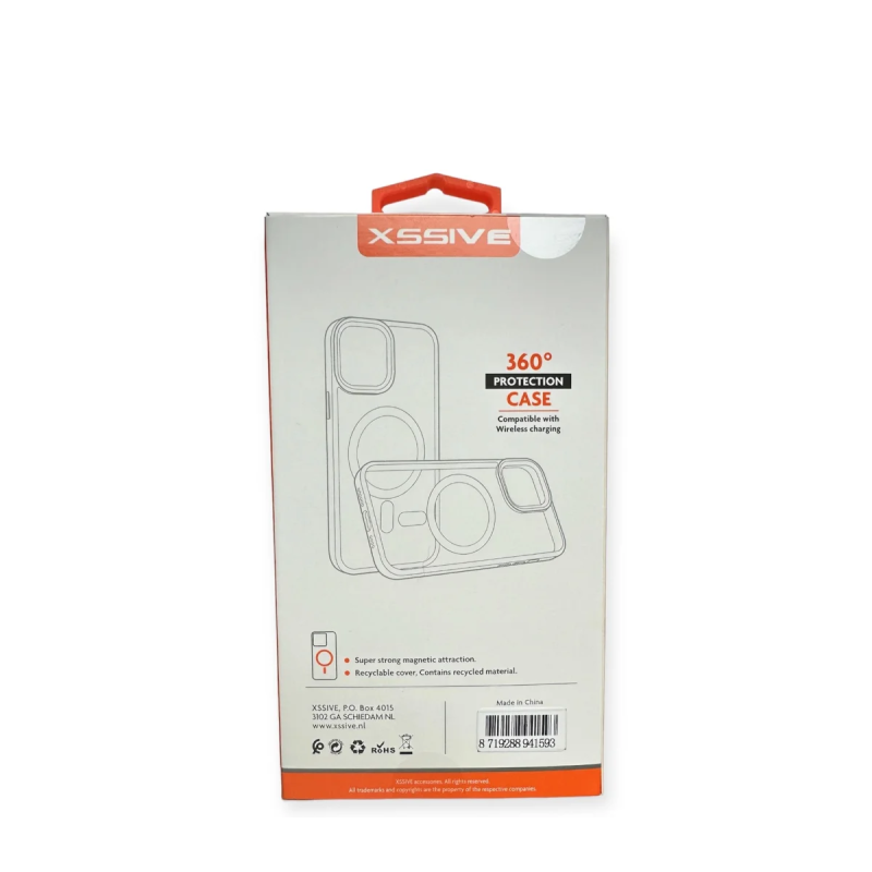 Xssive TPU Hülle für iPhone 15 Serie - Transparent mit MagSafe