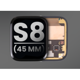 Display für Apple Watch Serie 8 45mm Original Gebraucht Schwarz