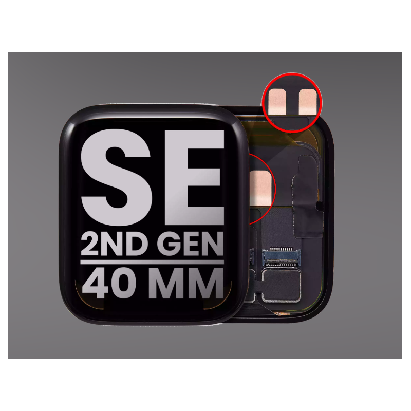 Display für Apple Watch Serie SE (2022) 40mm Original Gebraucht Schwarz