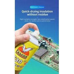 24* Falcon530 Reiniger Contact Cleaner Spray 550ml + Sunshine Tuch / Wipe 400 Stk.