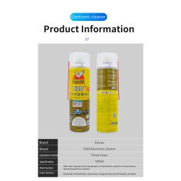 24* Falcon530 Reiniger Contact Cleaner Spray 550ml + Sunshine Tuch / Wipe 400 Stk.