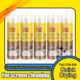 24* Falcon530 Reiniger Contact Cleaner Spray 550ml + Sunshine Tuch / Wipe 400 Stk.