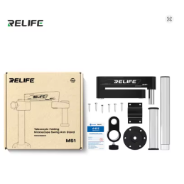 RELIFE MS1 – Faltbarer Mikroskoparmständer | 360° Drehbar, platzsparend & universell für Handy-Reparatur
