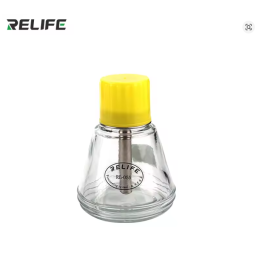 RELIFE RL-055 Lösungsmittelflasche aus Glas (Presskopf, Metall-Saugrohr, Kupferkern)