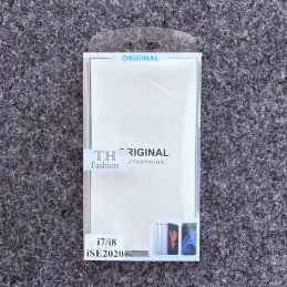 Nur nach Anfrage! Faltschachtel für Handyhüllen mit Einstecklaschen und Euroloch-Aufhängung Transparent individuell bedrucken