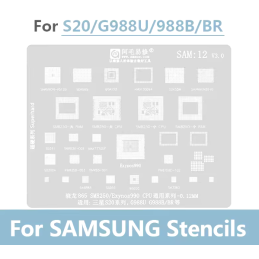 Samsung Galaxy S Serie Reball Stencils ab S20 1 Set