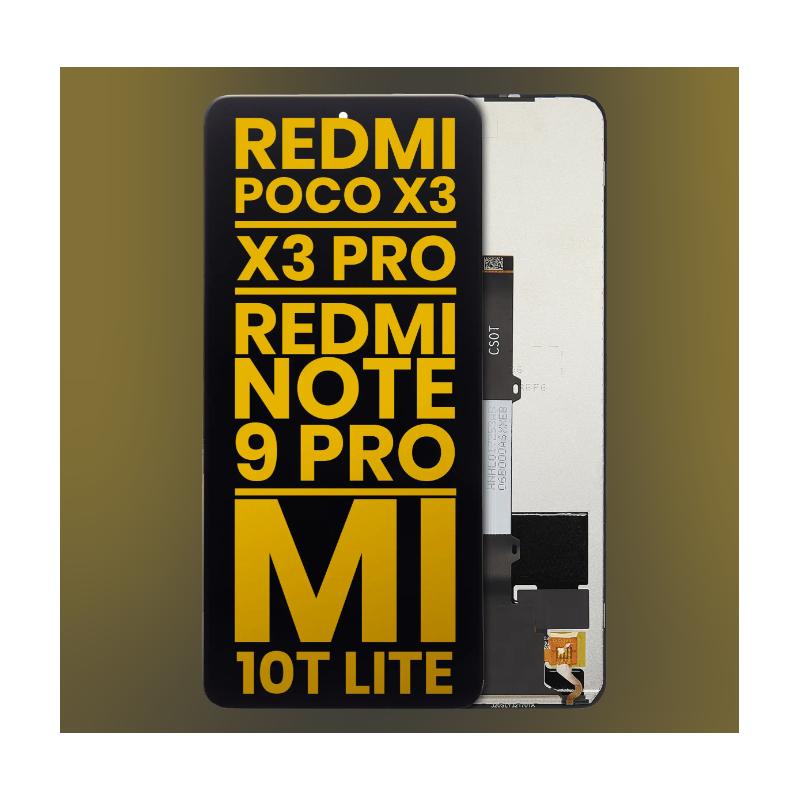 Display für Xiaomi POCO X3/Redmi NOTE 9 PRO 5G/MI 10T LITE 5G/POCO X3 PRO/POCO X3 NFC - Refurbished Original