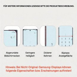 Display für Samsung Galaxy S24 Ultra/S928 Soft OLED mit Rahmen
