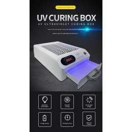 TBK-605 UV Aushärtungs-/Curing-Box mit 2 Stationen – 100 W LED-Box für Smartphone-Displays, OCA/LOCA & Klebebehandlung