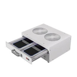 TBK-605 UV Aushärtungs-/Curing-Box mit 2 Stationen – 100 W LED-Box für Smartphone-Displays, OCA/LOCA & Klebebehandlung