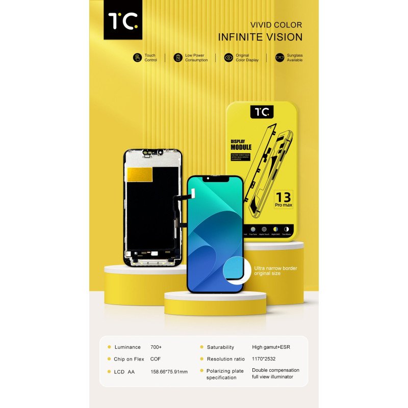 TC FHD COF Incell Display für iPhone 13 Pro Max - 120 Hz