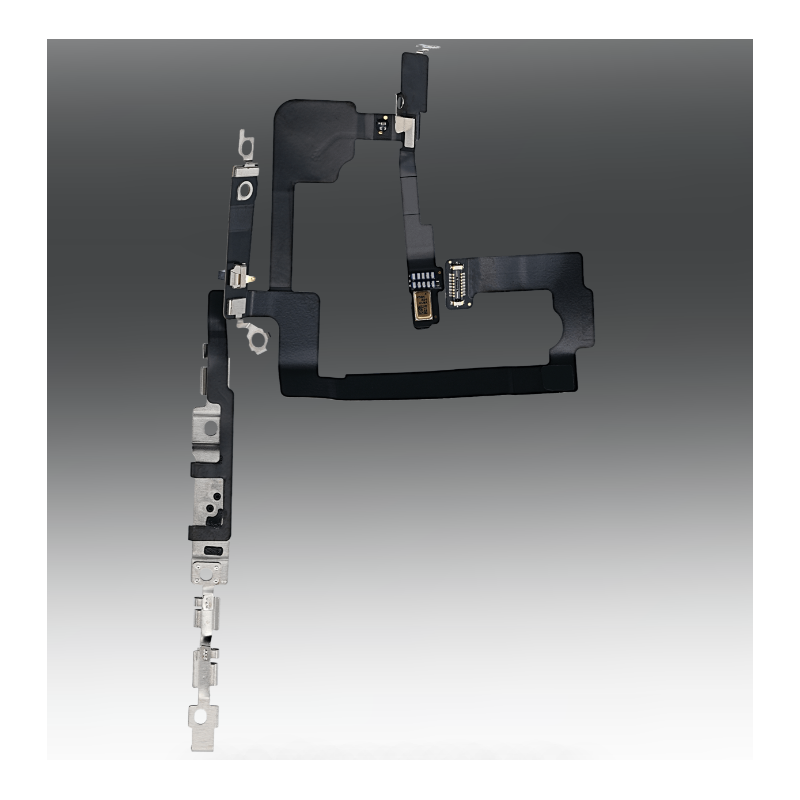 Bluetooth Antenne Signal Flexkabel + Ein/Aus Power Button mit oberem Mikrofon Chip für iPhone 15