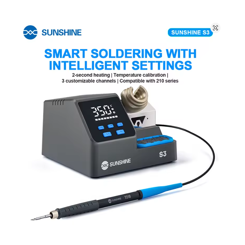 SUNSHINE S3 210 Intelligente Lötstation – Schnellaufheizung in 2 Sekunden | Präzise Temperaturkontrolle 100–480 °C