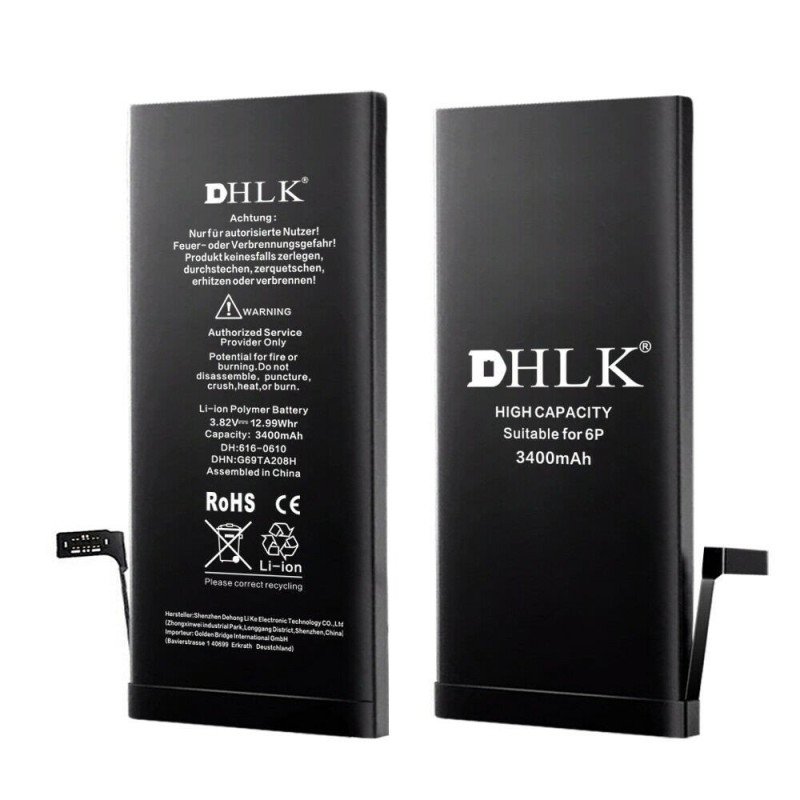 DHLK Akku für iPhone 6 Plus, 3.400mAh (hohe Kapazität)