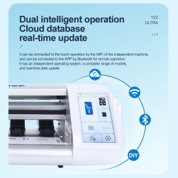 SUNSHINE Y22 Ultra Folien-Schneidemaschine 12,9" – Unlimited Cuts, WiFi & Bluetooth, 80+ Sprachen