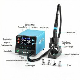 QUICK M7 Schnellheiz-Lötstation 1000W mit LCD-Display 220 V