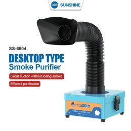 SUNSHINE SS-6604 MINI Rauchabsauger 220V – Smoke Remover Purifier mit 3-fach-Filter, passend für SS-890B MINI Lasermaschine