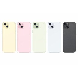 Backcover Glas für iPhone 15 Plus mit Magnet & Linse