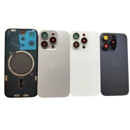 Backcover Glas für iPhone 15 Pro mit Magnet & Linse