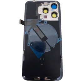 Backcover Glas für iPhone 15 Pro Max mit Magnet, Linse & NFC Flex