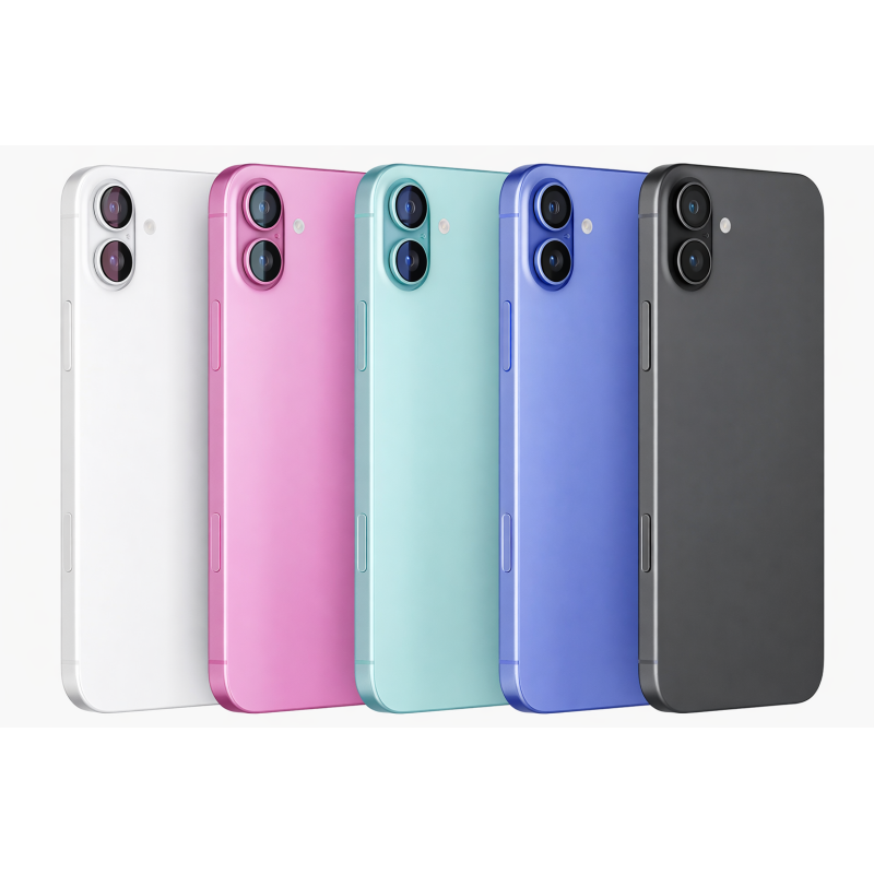 Backcover Glas für iPhone 16 Plus mit Magnet & Linse