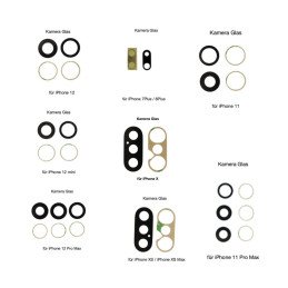 Kamera Linse Glas für iPhone 7, iPhone 8 und iPhone X Serie 1 Set