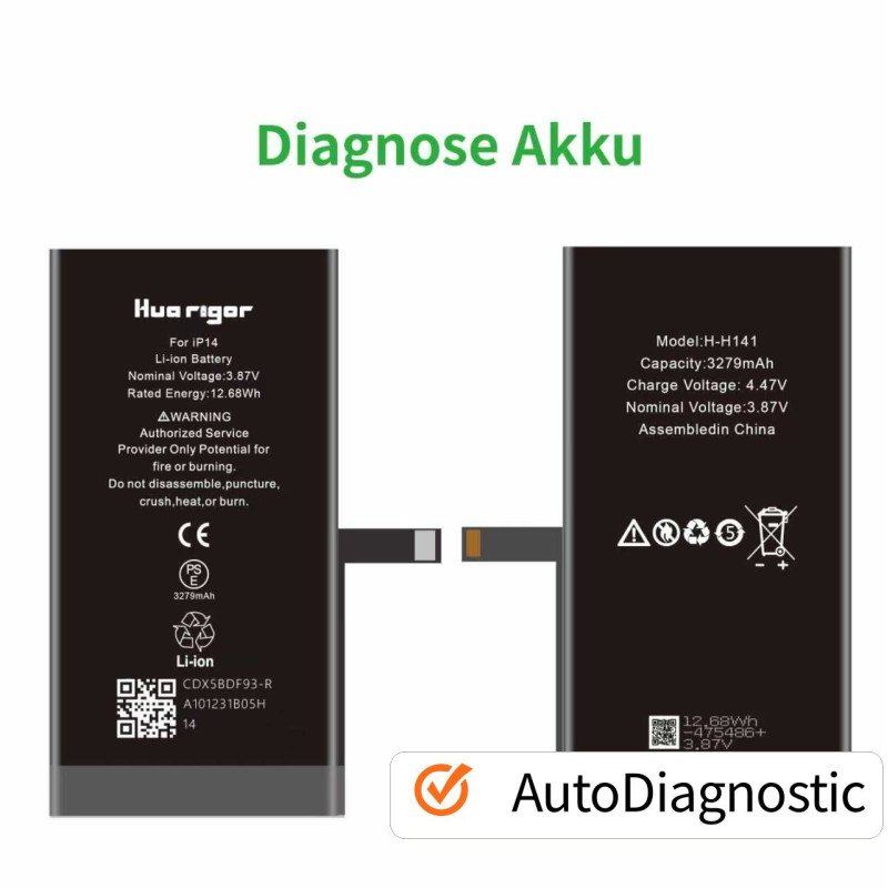 Auto Diagnostic Non Popup Akku für iPhone 14 Ohne Fehlermeldung