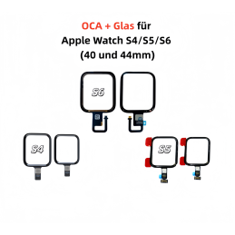 OCA + Glas für Apple Watch S4/S5/S6 (40 und 44mm)