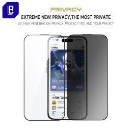 Proso tank glass privacy for iPhone 15–17 Series 20 pieces of protective glass display film