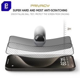 Proso tank glass privacy for iPhone 15–17 Series 20 pieces of protective glass display film